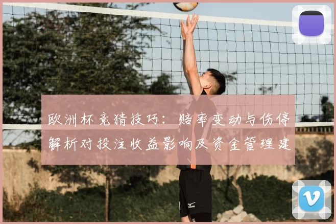 欧洲杯竞猜技巧：赔率变动与伤停解析对投注收益影响及资金管理建议